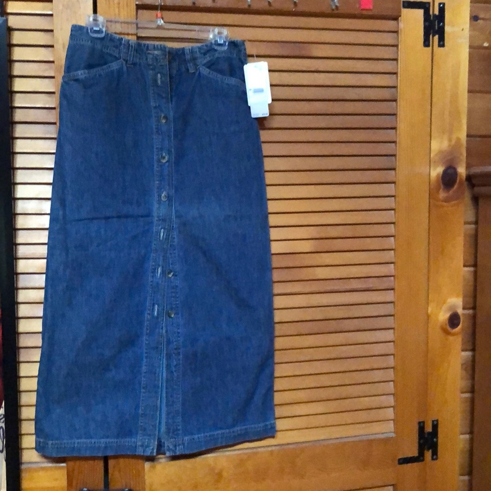 Jean long skirt